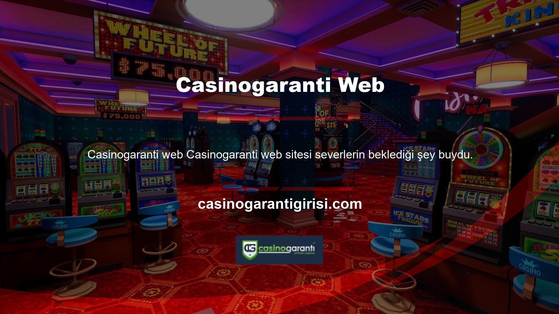 Bu amaçla Casinogaranti, müşterilerinin ihtiyaçlarını karşılamak için bir mobil uygulama da yayınlamıştır