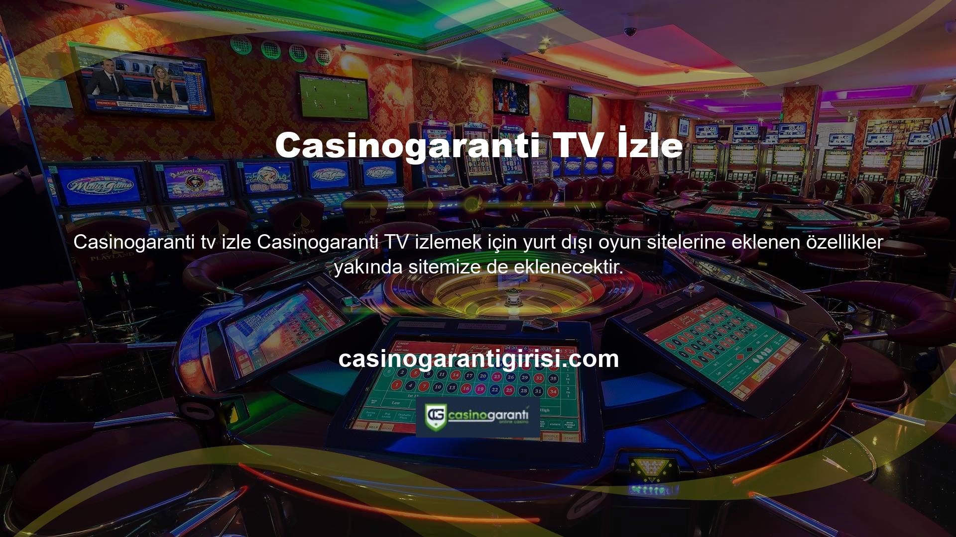 Ayrıca Casinogaranti aktif olarak televizyona alternatifler sunuyor