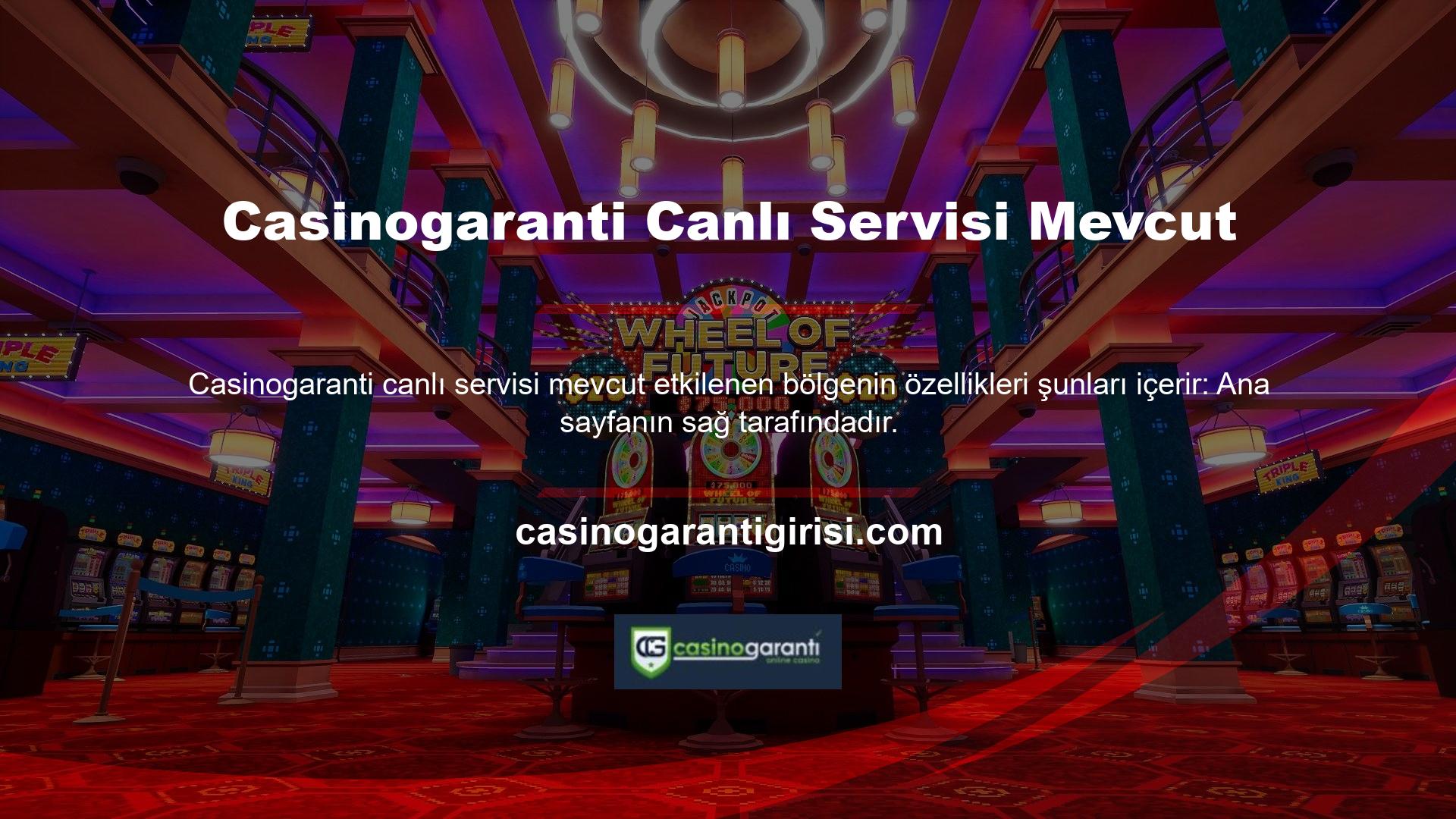 Casinogaranti Canlı Casino Gaming sitesindeki içerikler oldukça iyi bilinen ve güvenilirdir
