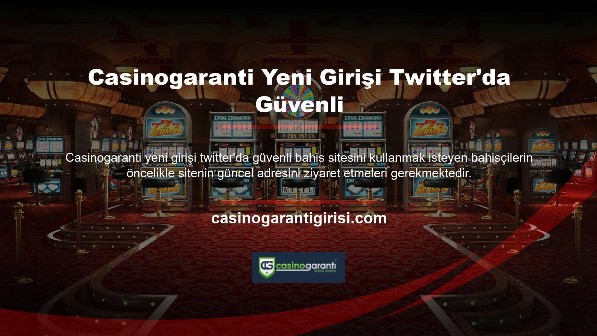 Yeni Casinogaranti mobil giriş adresinizi kullanabilmeniz için tarayıcınıza yazmanız gerekmektedir