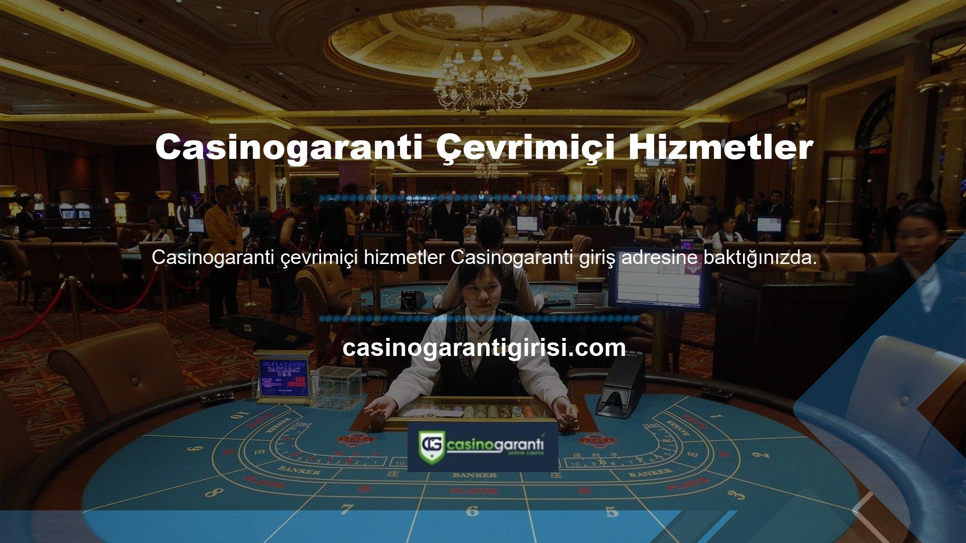 Çevrimiçi hizmetlere baktığınızda, canlı casino, slot, led zeppelin, sanal spor, bingo, poker ve daha fazlası gibi oyunlar olduğunu göreceksiniz