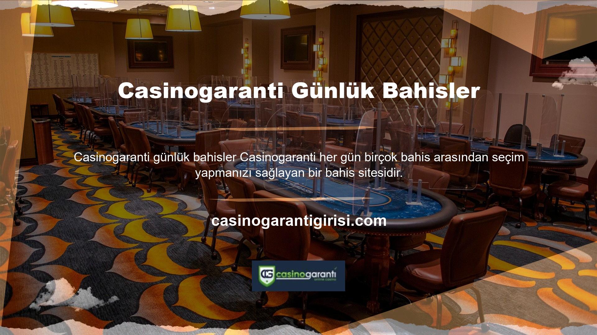 Farklı spor seviyelerinde farklı bahisler arasından seçim yapabilirsiniz